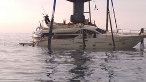 Uno yacht di 24 metri è affondato a Riomaggiore: decisivo l’intervento dell’Euro