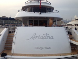 Il megayacht Ariadna alla Nuova Darsena: noi c’eravamo!