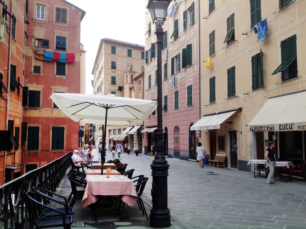 L'ingresso del ristorante Cucù di Camogli