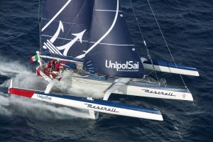 Soldini vola sui foil a 45 nodi con Maserati Multi 70 verso la Transpacific Yacht Race 2017