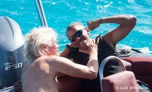 Obama, Branson e il kitesurf, la sfida del miliardario: ecco il video