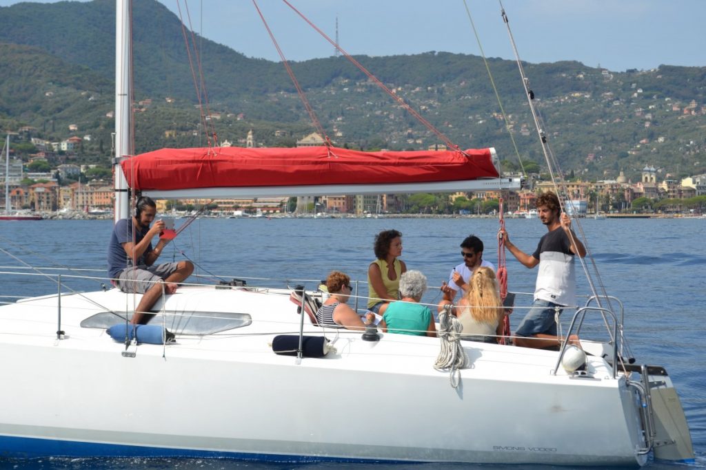 La presentazione del Posidonia Green Festival a bordo di Franci Naviga