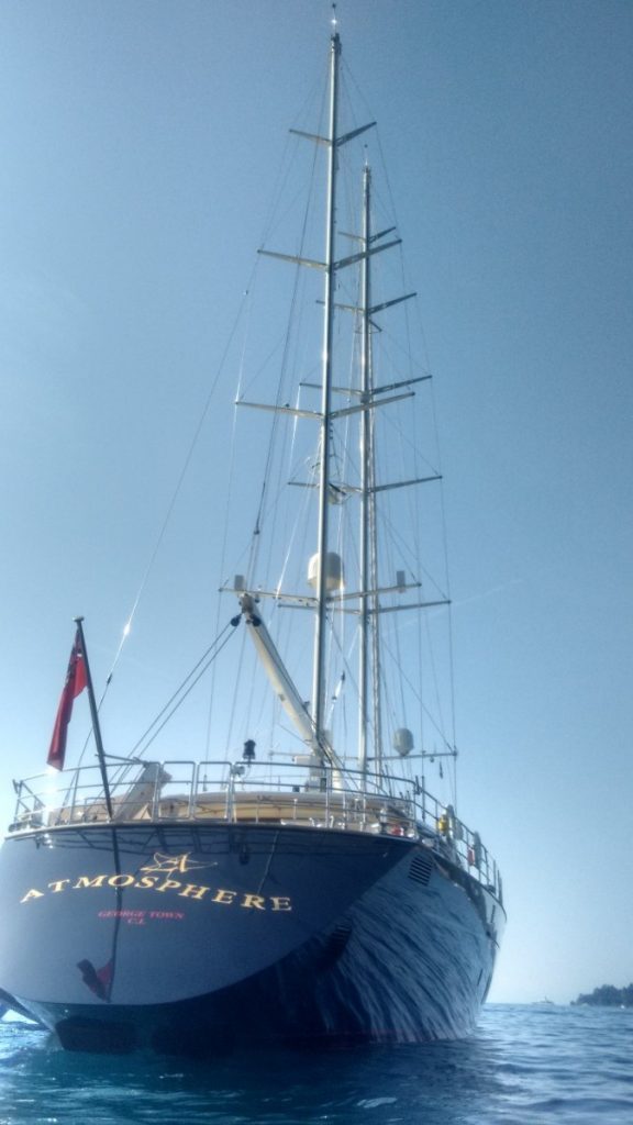 Yacht a vela Atmosphere a Santa Margherita: foto a poppa