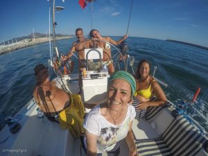 New Social Sea: una foto a bordo durante un'uscita in barca durante l'estate 2017