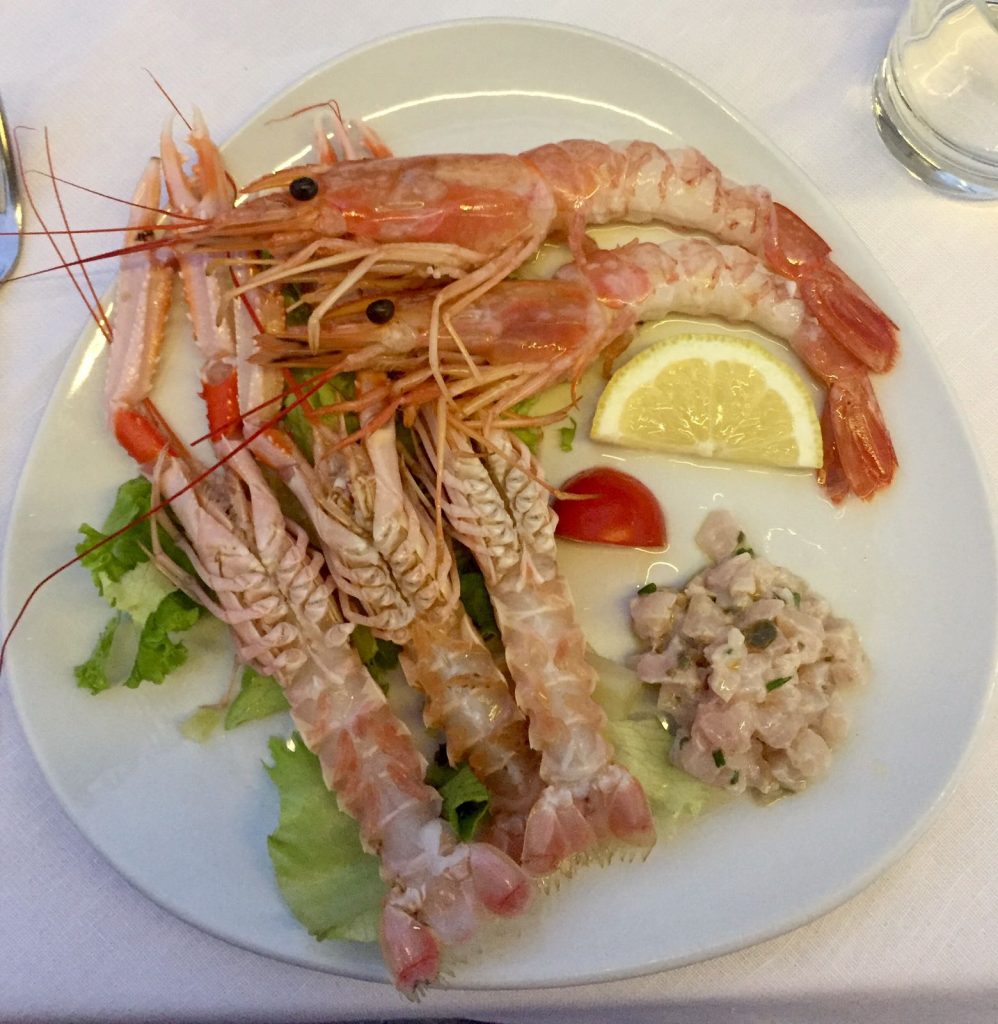 ristorante yacht club di Chiavari antipasto