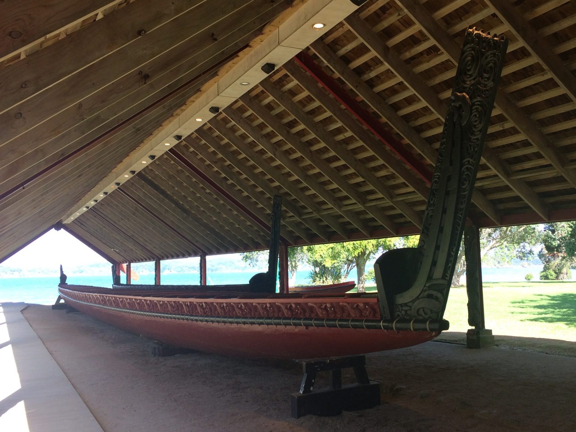 Canoa maori a Waitangi