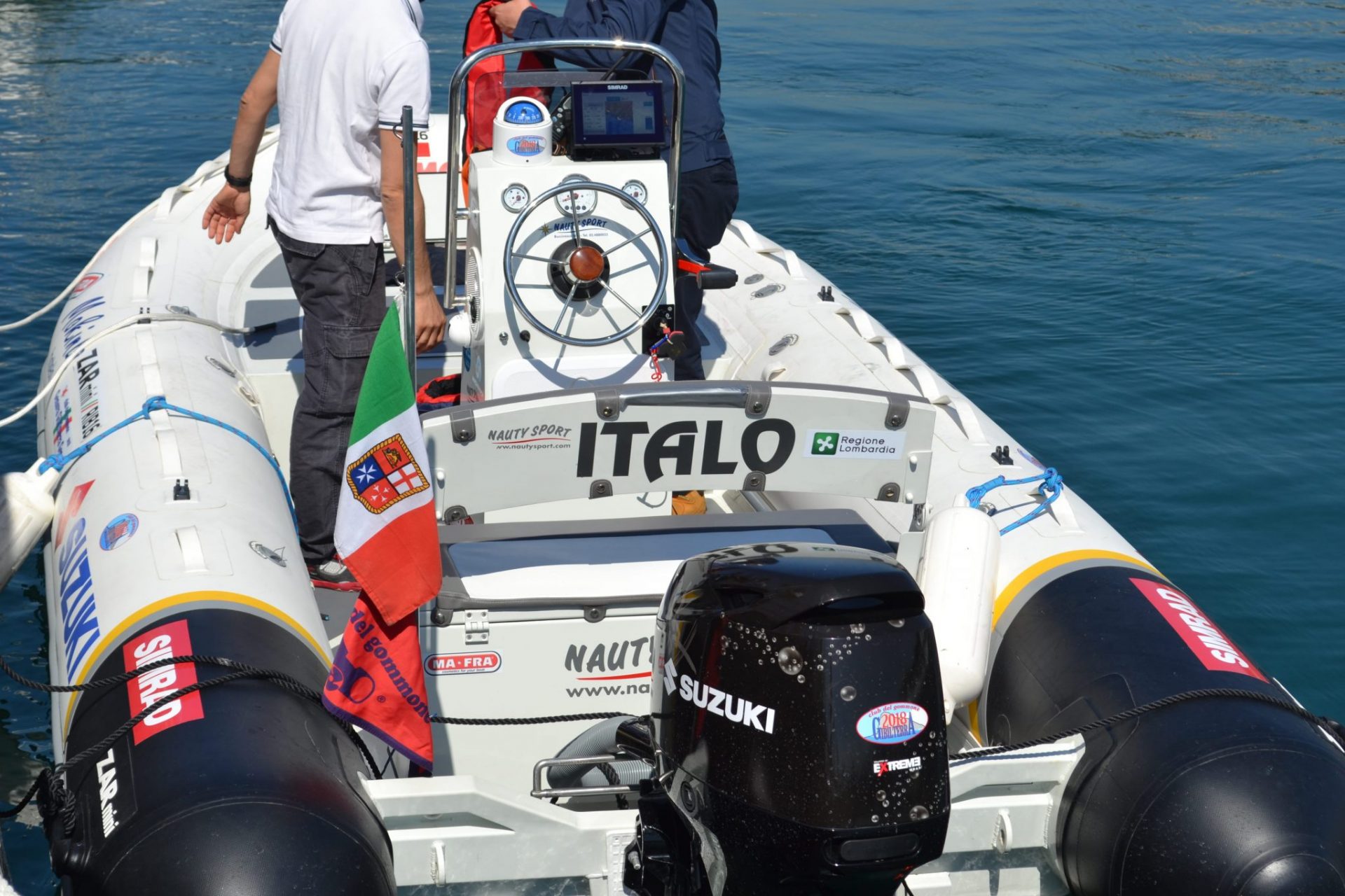 Italo, Il gommone che farà Genova Gibilterra Genova