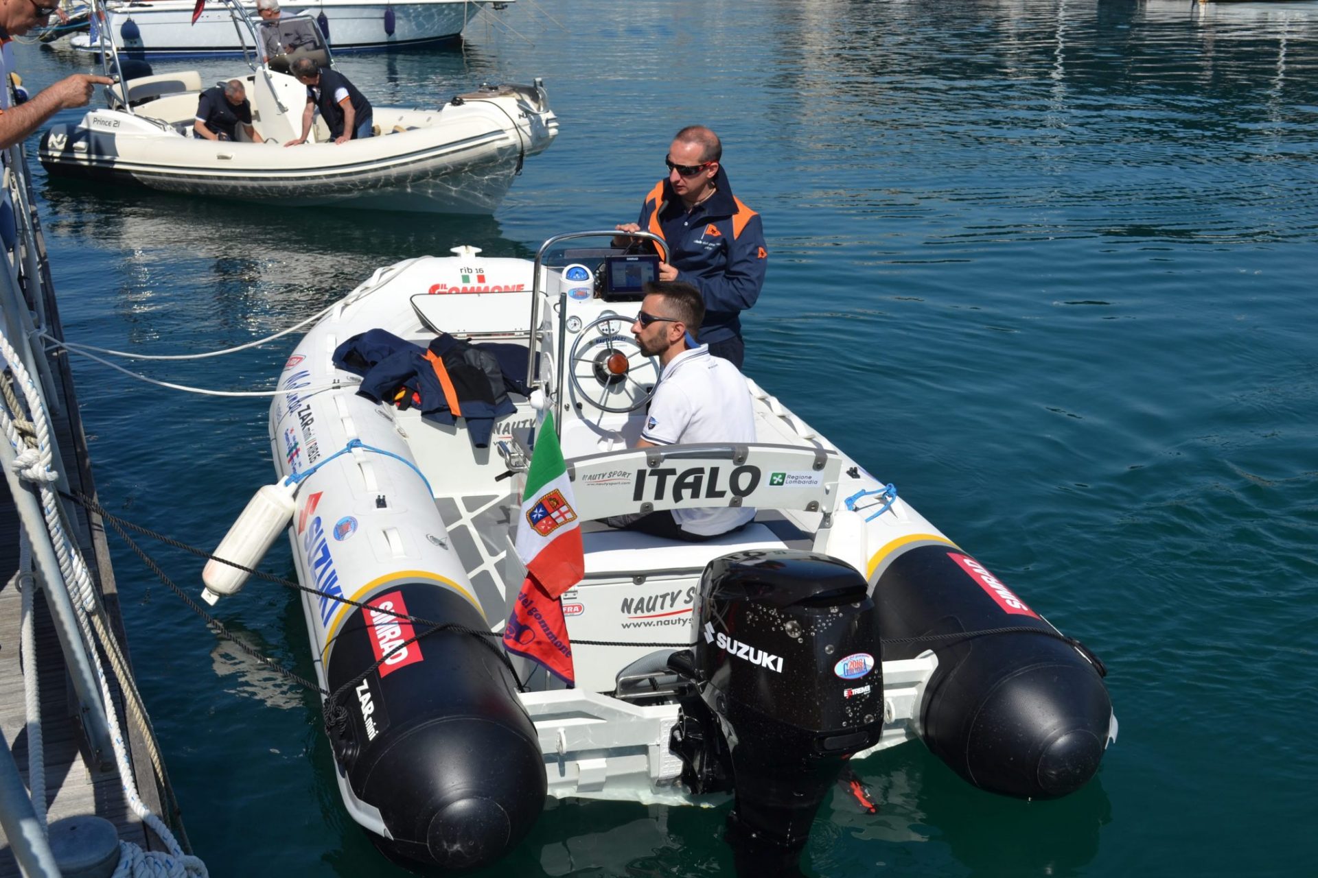 Italo, Il gommone che farà Genova Gibilterra Genova