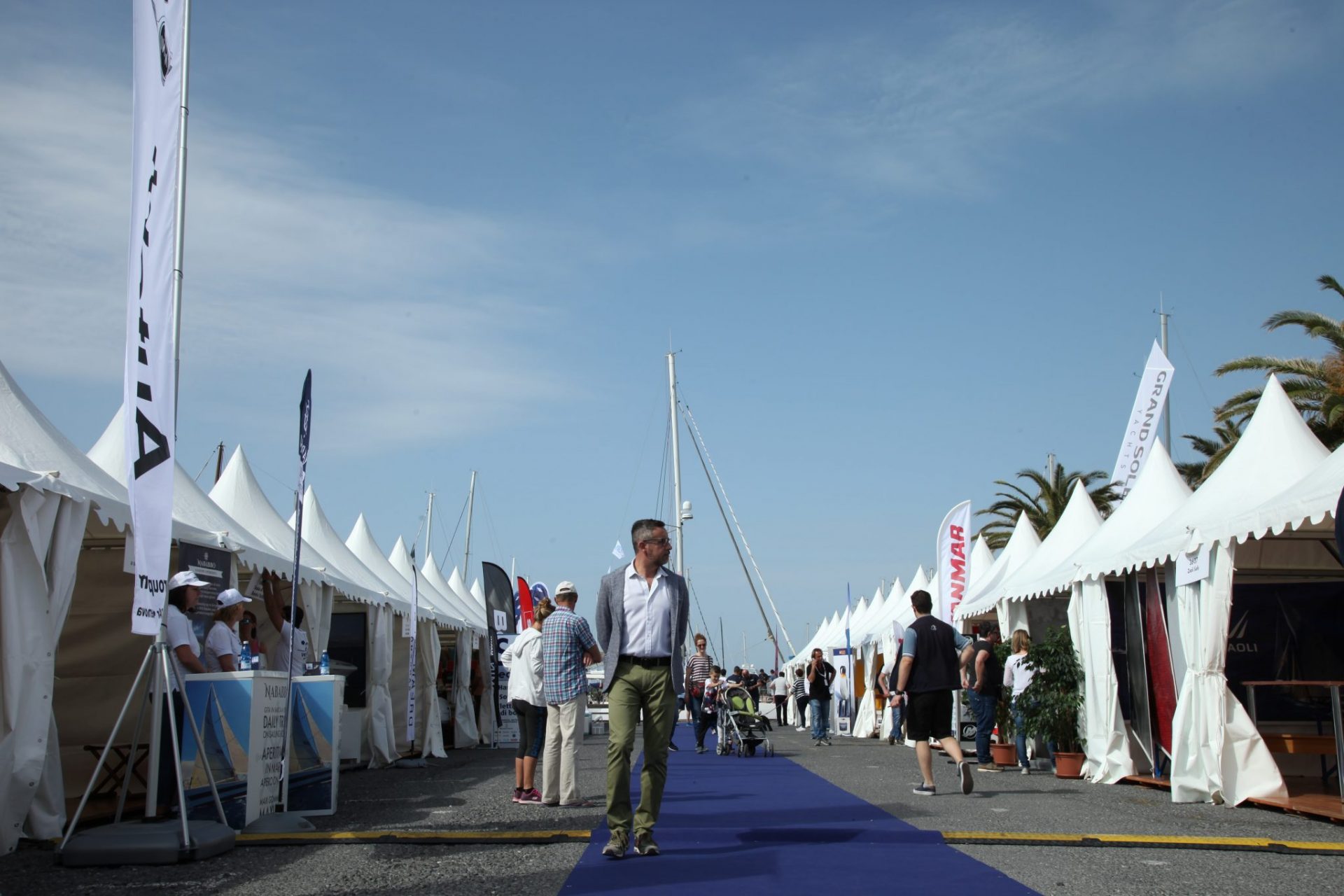 Area Stand dell'Oltremare Exposition a Marina degli Aregai