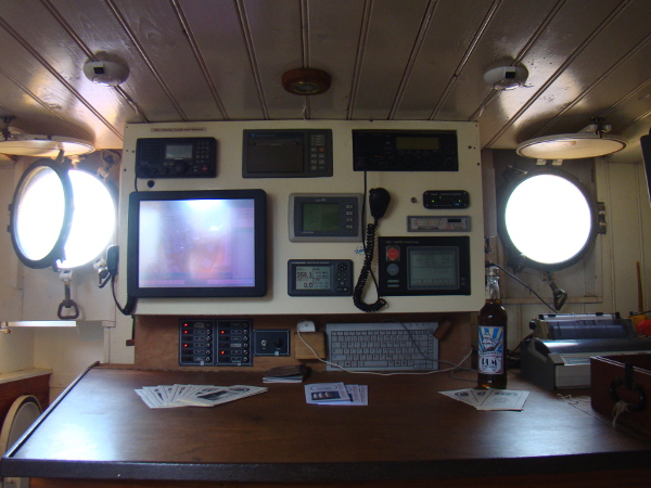 Sala nautica del veliero Tres Hombres