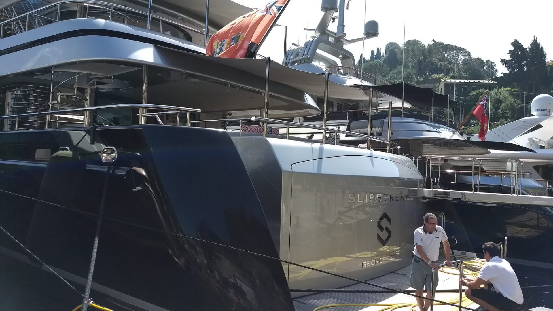 Il megayacht Slipstream a Portofinio