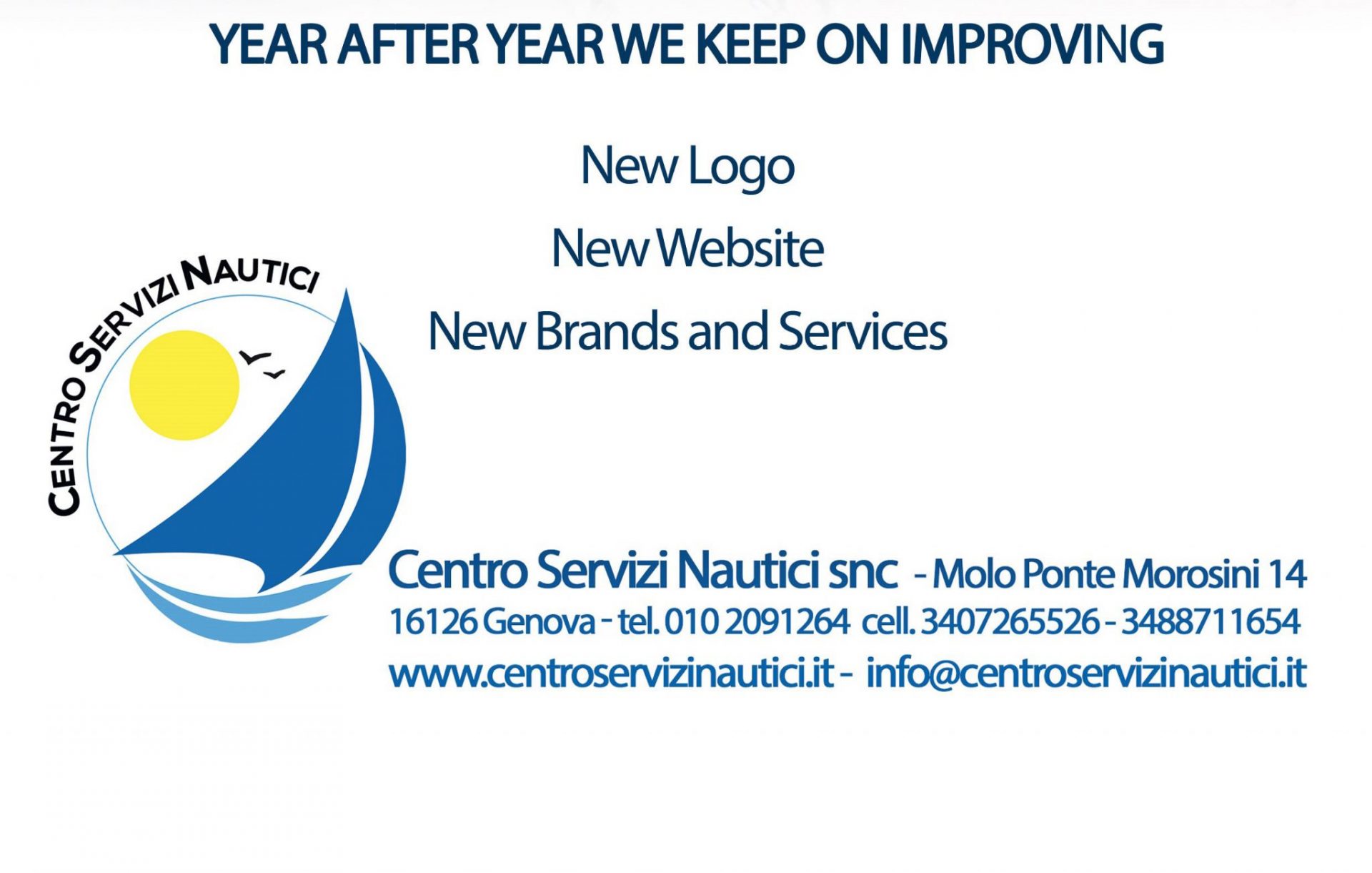 Nuovo logo per il Centro Servizi Nautici