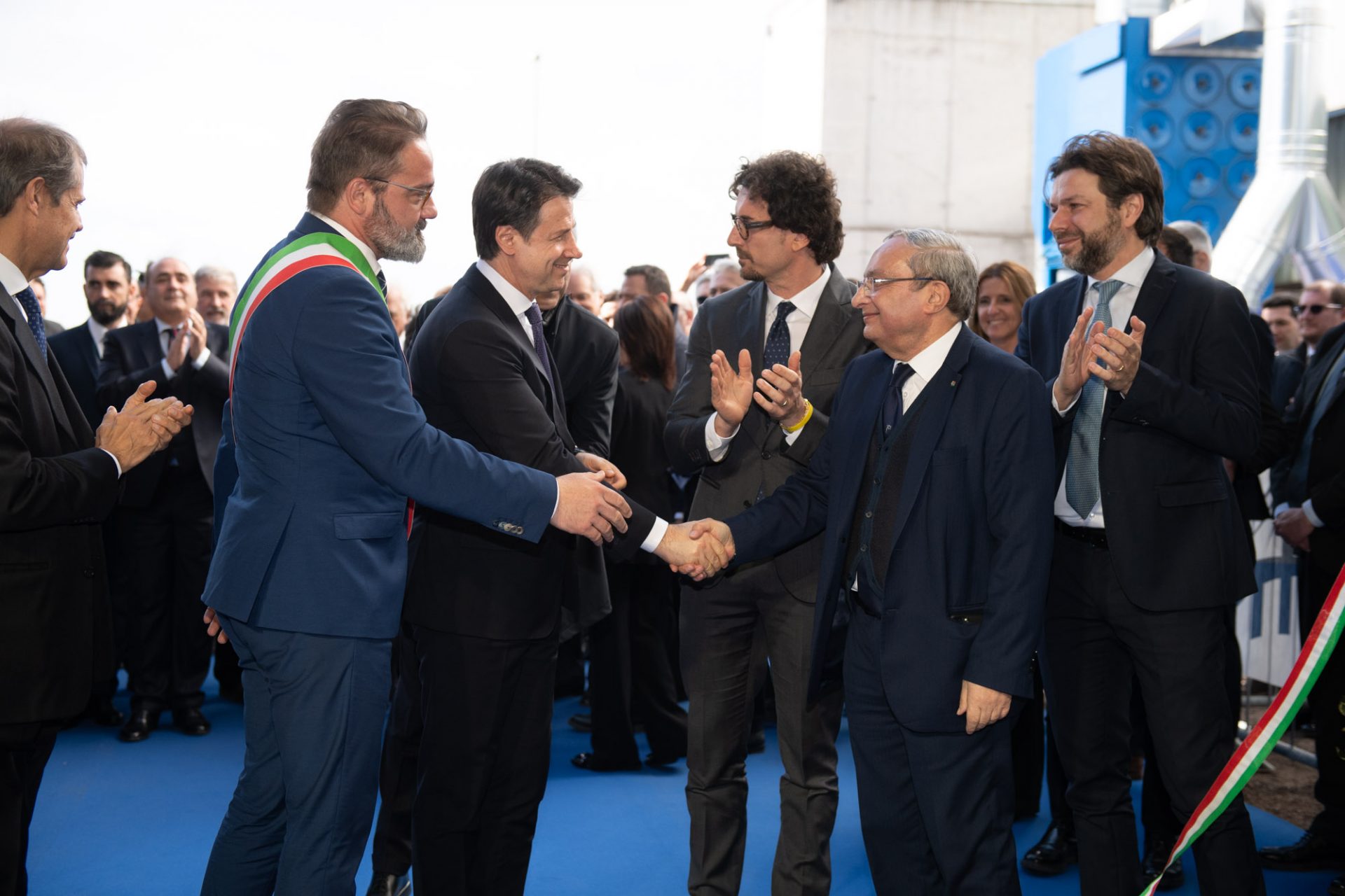 L'inaugurazione del nuovo stabilimento di Fincantieri Infrastructure