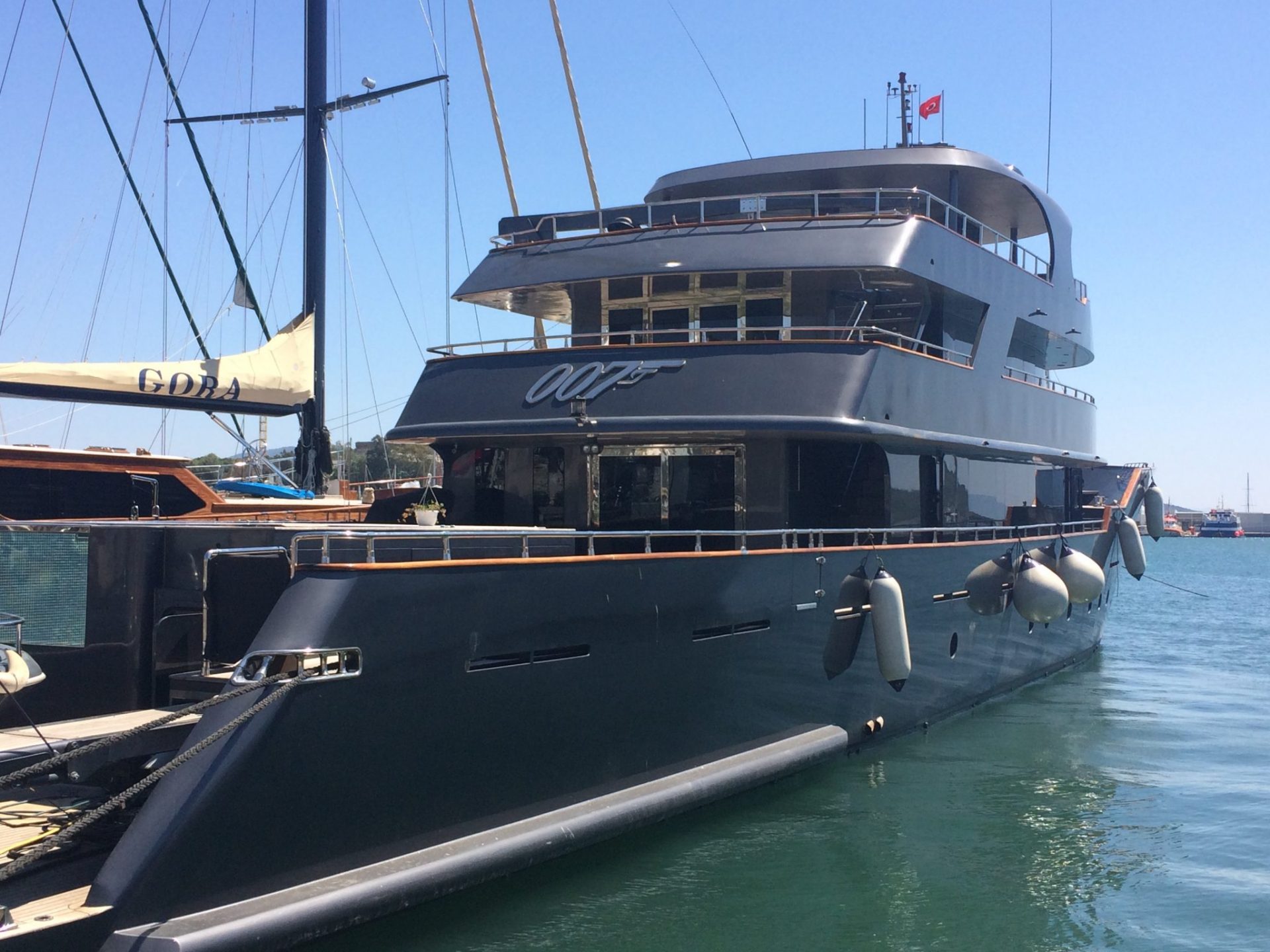 007 yacht, Porto di Bodrum, Turchia