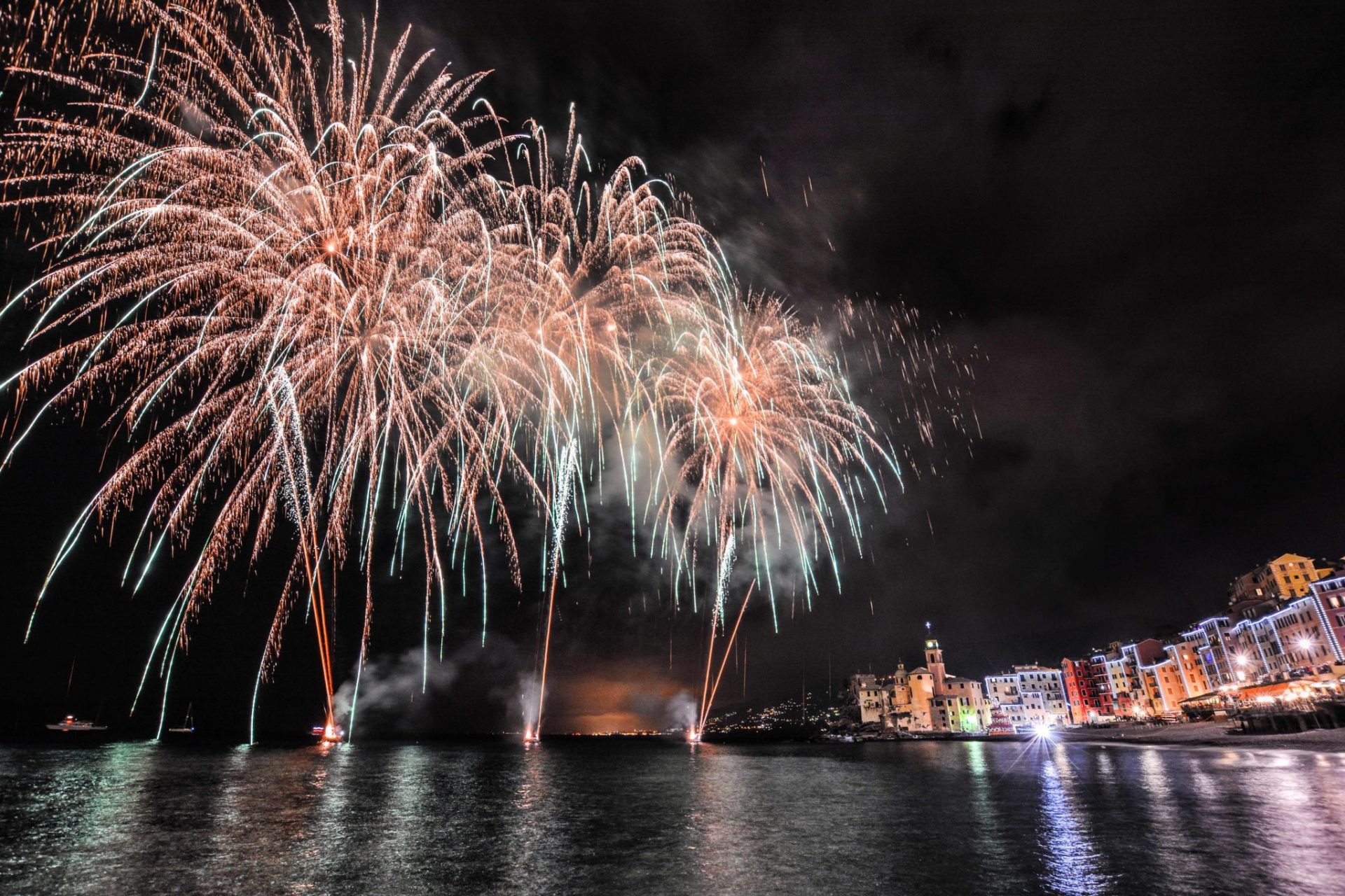 I fuochi di San Fortunato a Camogli nel 2018