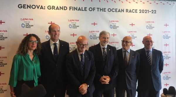 Le principali autorità presentano l'arrivo a Genova della tappa finale della Ocean Race 2021/2022