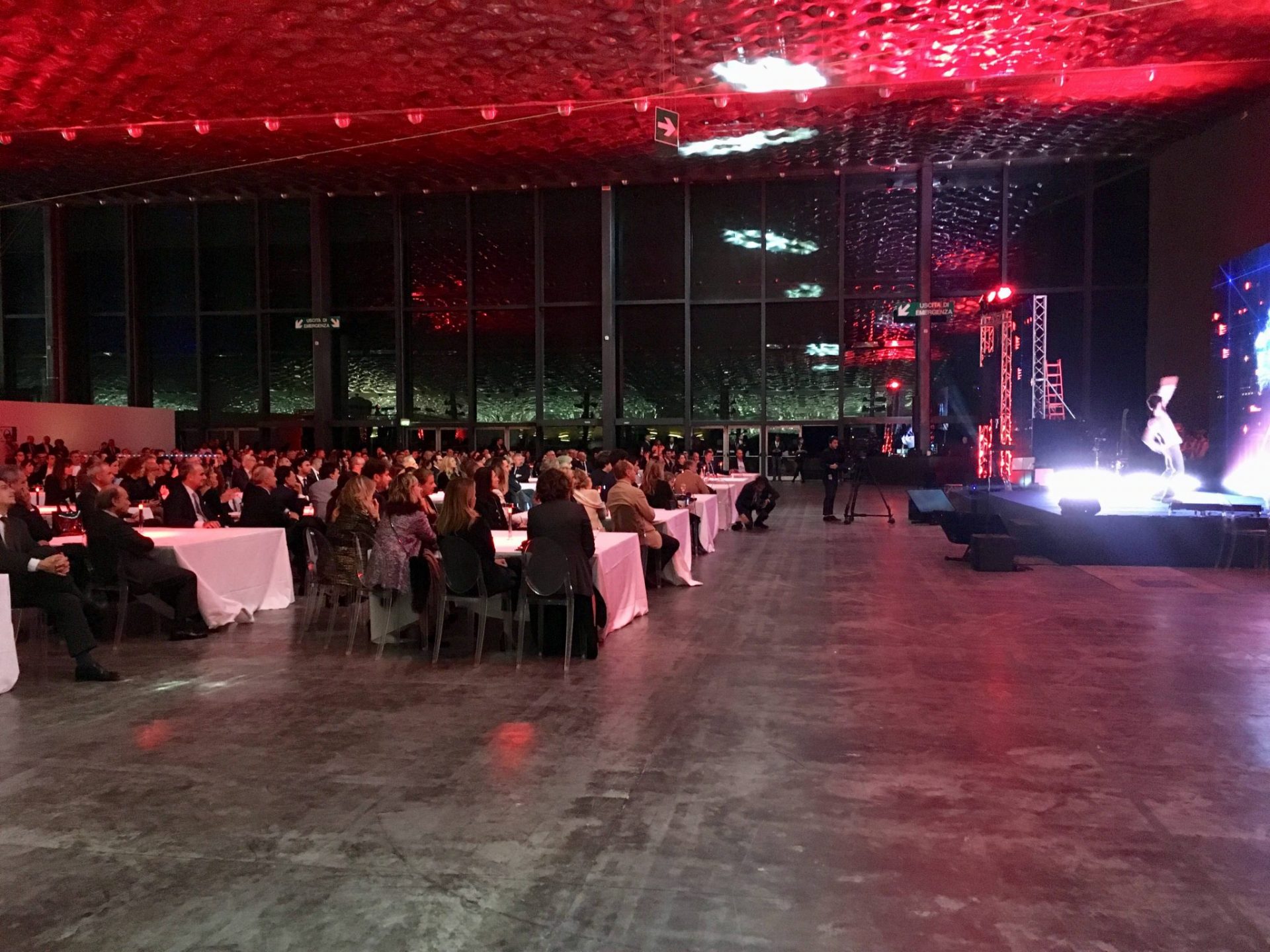 Spettacoli durante la cena inaugurale