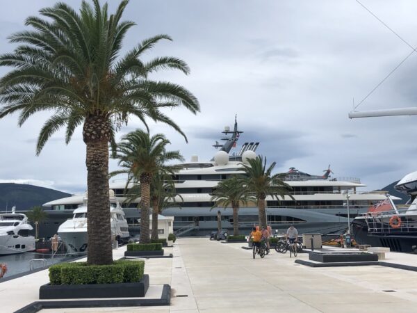 LN finds the “Flying Fox” in Montenegro, the biggest chartered giga yacht in the world