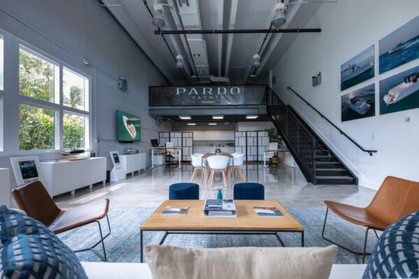 New Miami location for Pardo Yachts. Offices and test boats for the growing American market