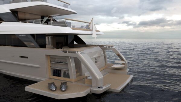 The asymmetry of Sanlorenzo, a revolutionary way of enjoying the sea: presenting the displacement vessel, SD118