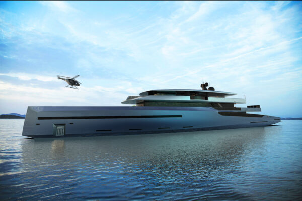 BYD shares the first concept images of the “Bravo 75”: a super yacht inspired by sail boats