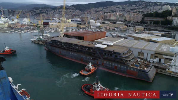 L’arrivo a Genova di Seabourn Venture: la prima nave expedition ultralusso firmata da T. Mariotti