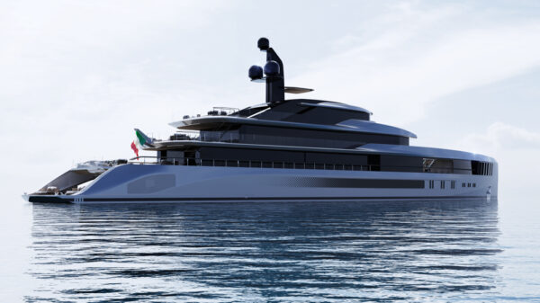 The T760 “Apache” revealed: the 76-metre mega yacht by Tankoa also has a “flying pool”