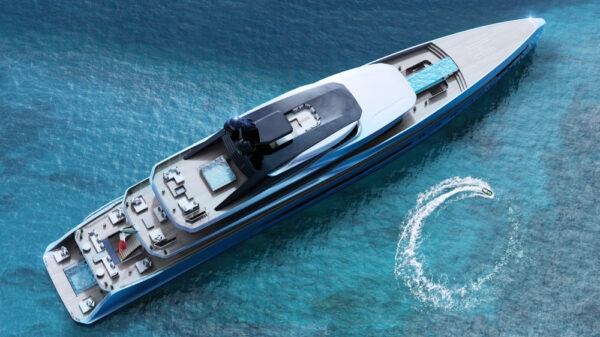 The T760 “Apache” revealed: the 76-metre mega yacht by Tankoa also has a “flying pool”