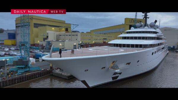 Il varo del progetto “Blue”, megayacht da 160 metri di Lurssen