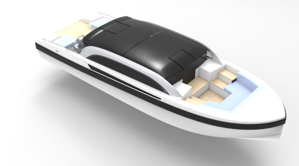 Il nuovo Limousine Tender “Slim” di Wooden Boats si riduce in altezza per entrare in ogni garage