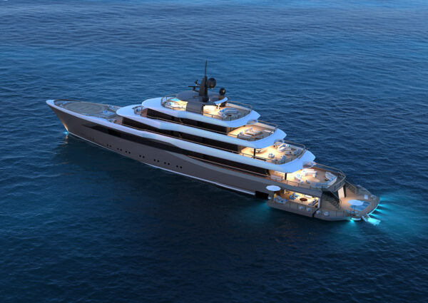 Moonflower 72, il superyacht a propulsione ibrida di Nauta Design e Wider