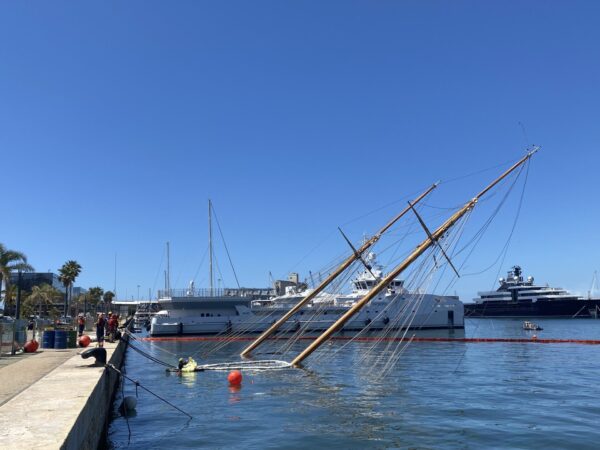 Speronato in porto il sailing yacht Eleonora E (49 m): è affondato