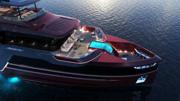 Abbasli Design reveals its new concept for Caspian Star, a 45 metre superyacht