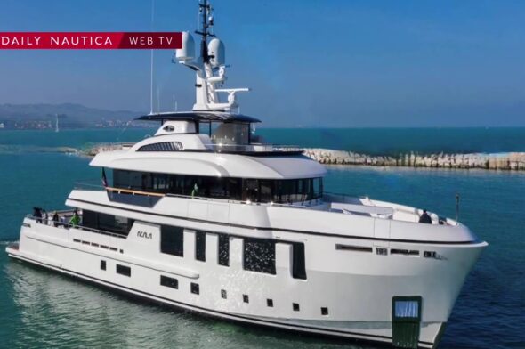 Tour of the megayacht “Acala”, the Darwin 112 (43 metre) by Cantiere delle Marche