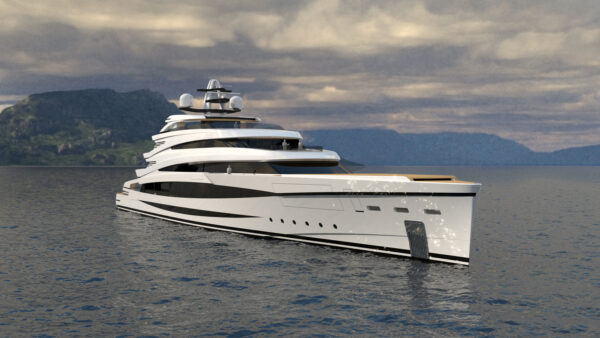 Tommaso Spadolini reveals his new 90 metre: privacy, sportiness and a large beach club