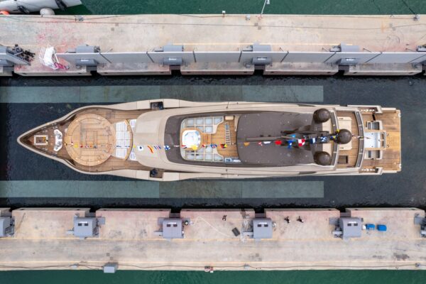 The new 50-metre Columbus Custom, “Anjelif” has been launched