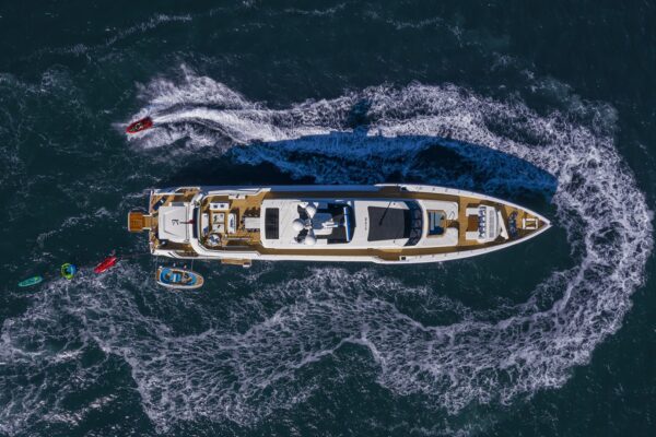 The Columbus Sport 50-metre superyacht, “K2” receives the Fraser 2023 Best Charter Vessel award