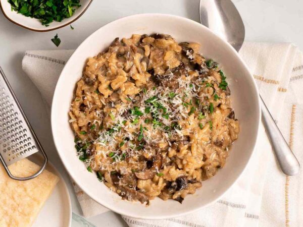 Risotto con funghi porcini secchi