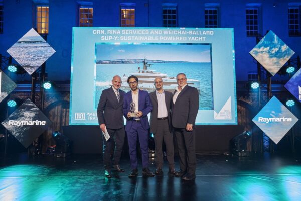 Il progetto Sustainable Powered Yacht di CRN premiato ai Boat Builder Awards 2023