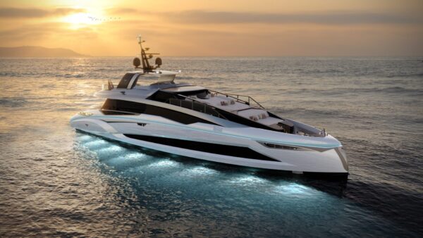 Construction of the fifth m/y EVO120 by Tecnomar continues