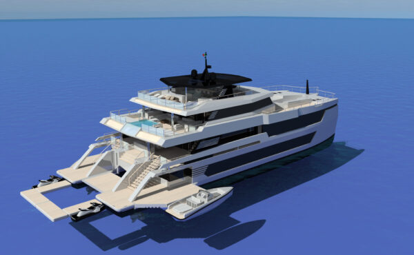 CMArchitect presenta il concept CMA 40 metri Explorer Catamaran