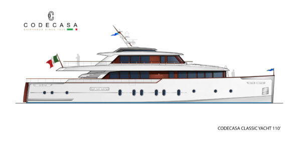 Ecco il nuovo Codecasa Classic Yacht 110′ F80 progettato dallo Studio NAMES