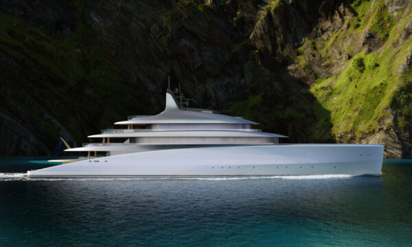 Project Reverie by Winch Design for Oceanco: a “pebble” smoothed by the water