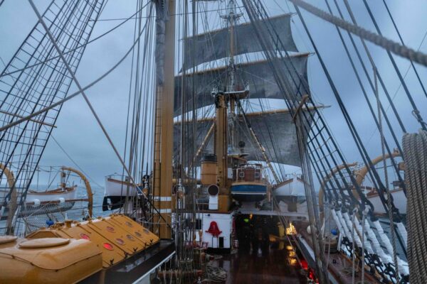 The Amerigo Vespucci rounds Cape Horn for the first time: photos and video