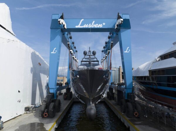 Lusben floats out the Baglietto superyacht, Sofia 3 after refit