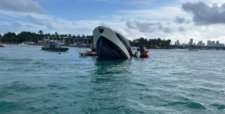 Four-million-dollar “Tecnomar for Lamborghini” sinks in Miami – Photos