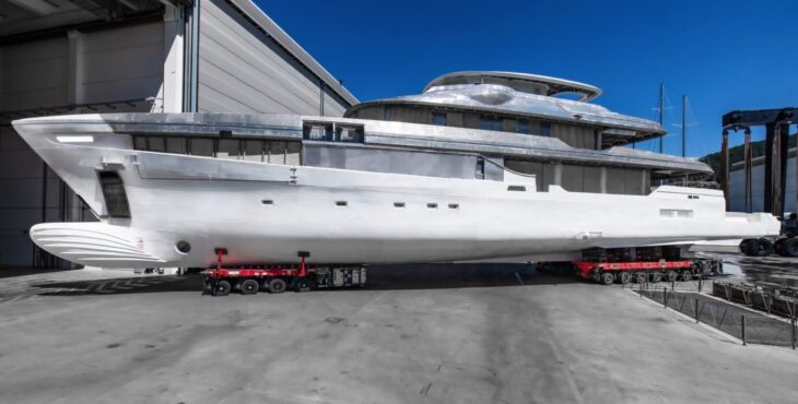 Outfitting work on the M/Y Admiral Panorama 50 continues