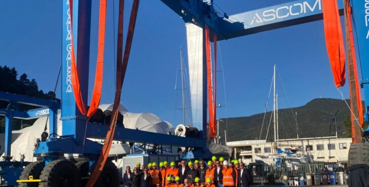 A Cala Galera nuovo travel lift da 570 tonnellate per il refitting e 4 superyacht in arrivo