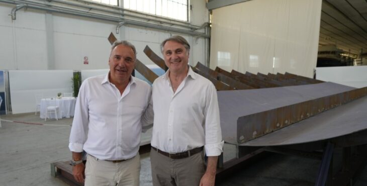 Cantieri di Pisa celebrate the start of construction on a full custom 40 metre superyacht