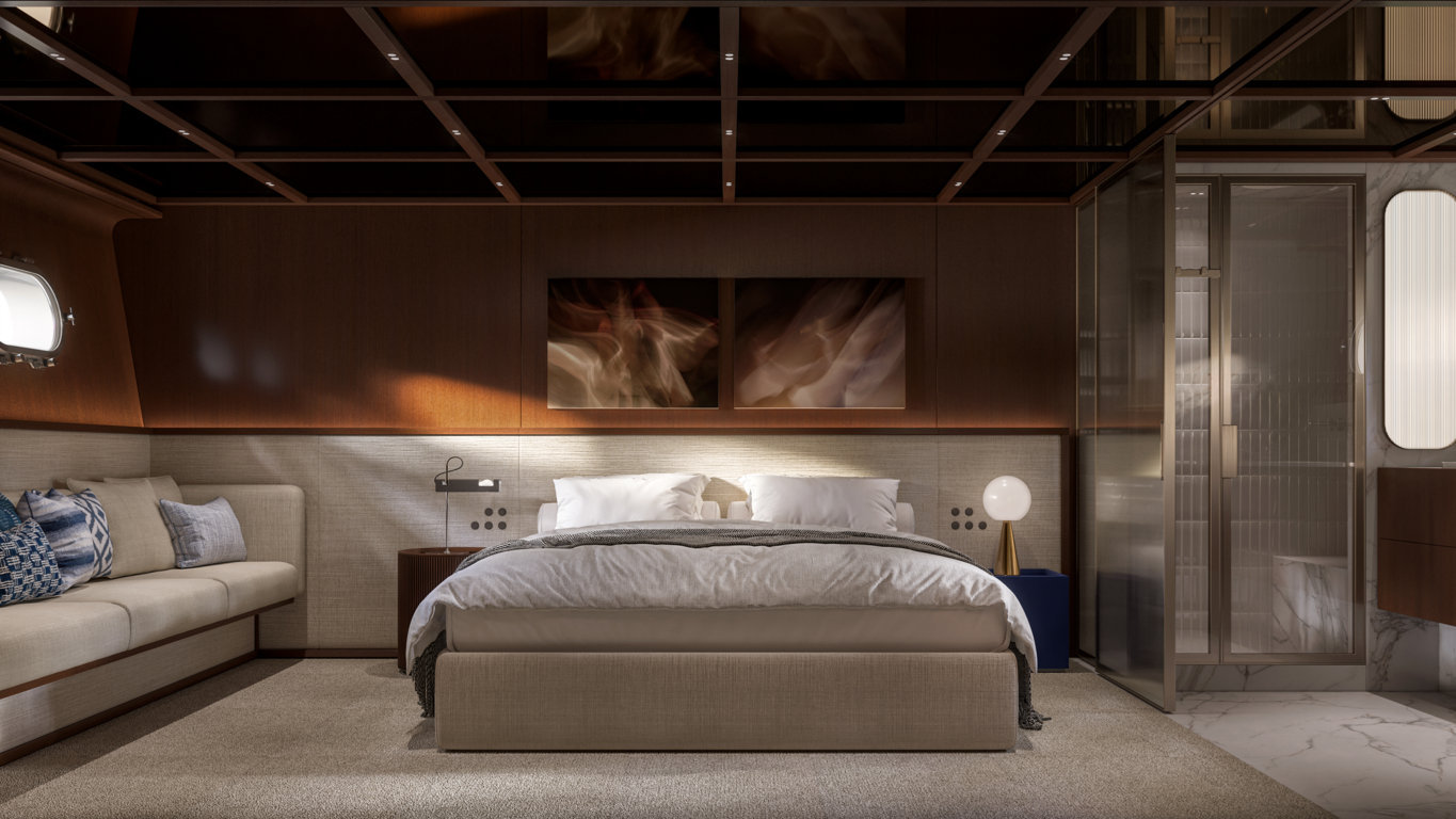 SHE Sanlorenzo owner's cabin